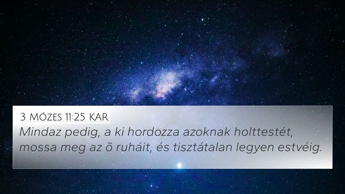 3 Mózes 11:25 KAR Bible Verse Image