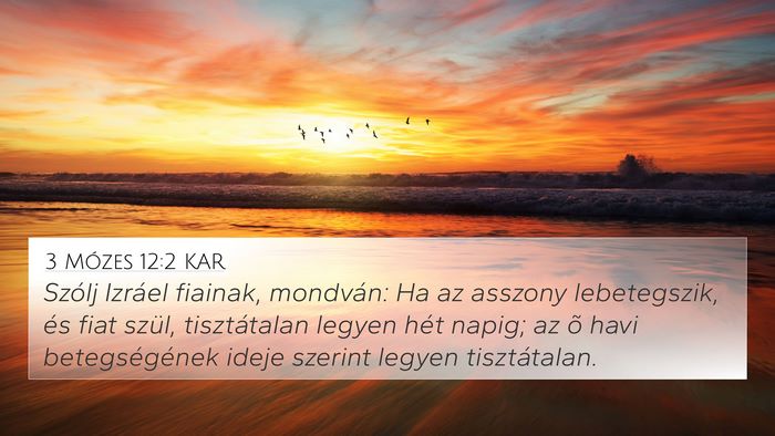 3 Mózes 12:2 KAR Bible Verse Image