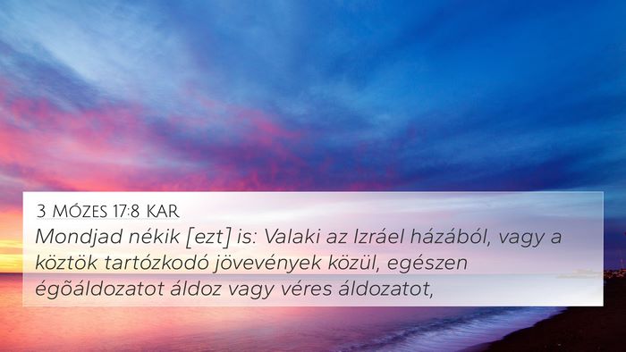 3 Mózes 17:8 KAR Bible Verse Image