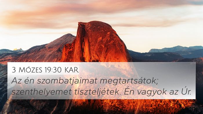 3 Mózes 19:30 KAR Bible Verse Image