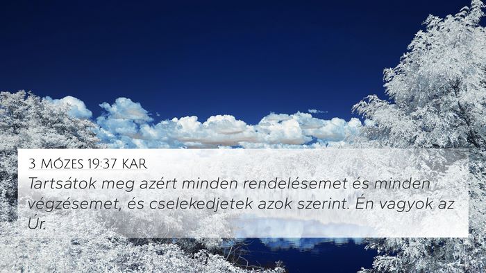 3 Mózes 19:37 KAR Bible Verse Image