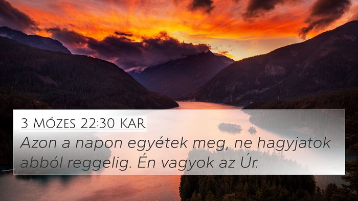 3 Mózes 22:30 KAR Bible Verse Image
