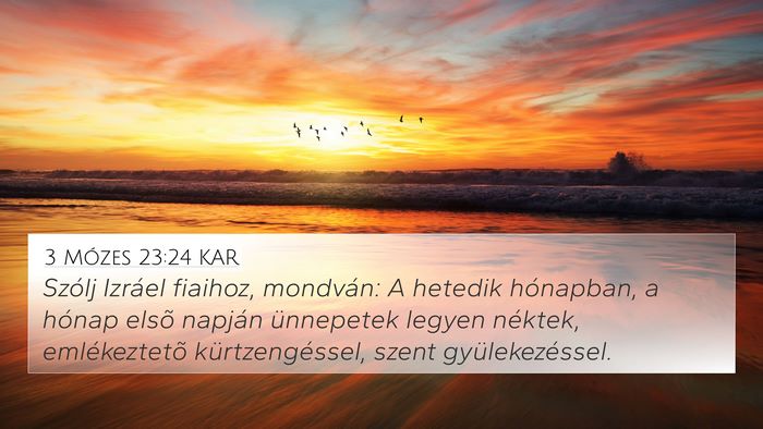 3 Mózes 23:24 KAR Bible Verse Image