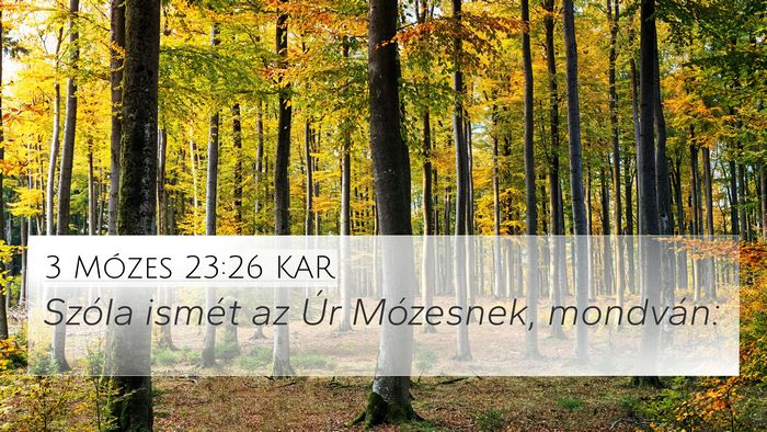 3 Mózes 23:26 KAR Bible Verse Image