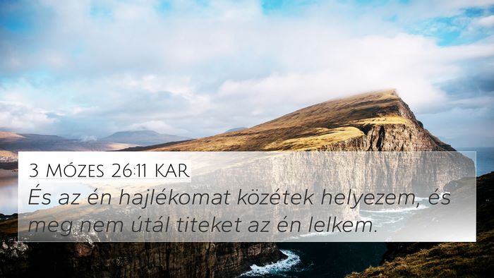 3 Mózes 26:11 KAR Bible Verse Image