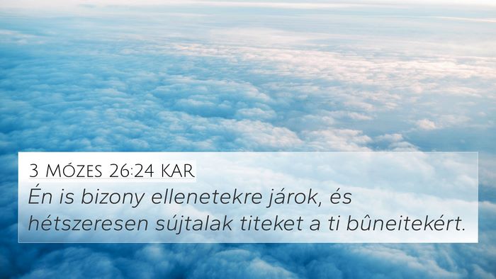 3 Mózes 26:24 KAR Bible Verse Image