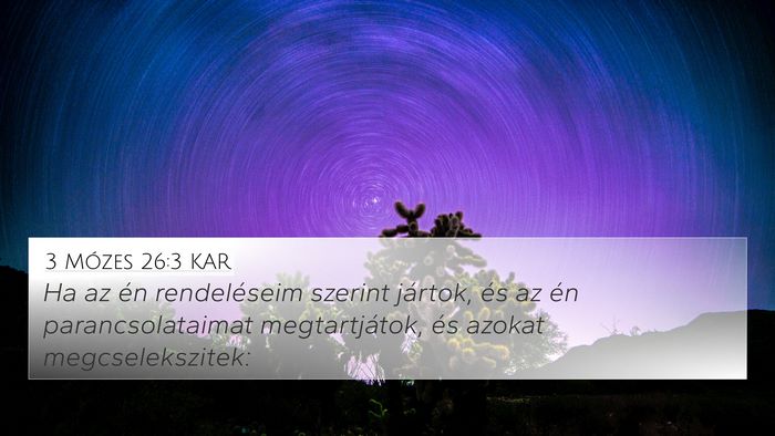 3 Mózes 26:3 KAR Bible Verse Image