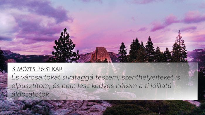 3 Mózes 26:31 KAR Bible Verse Image