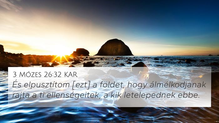 3 Mózes 26:32 KAR Bible Verse Image