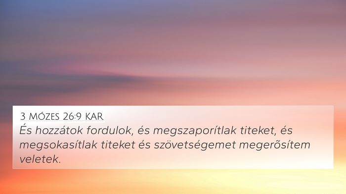 3 Mózes 26:9 KAR Bible Verse Image