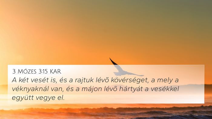 3 Mózes 3:15 KAR Bible Verse Image