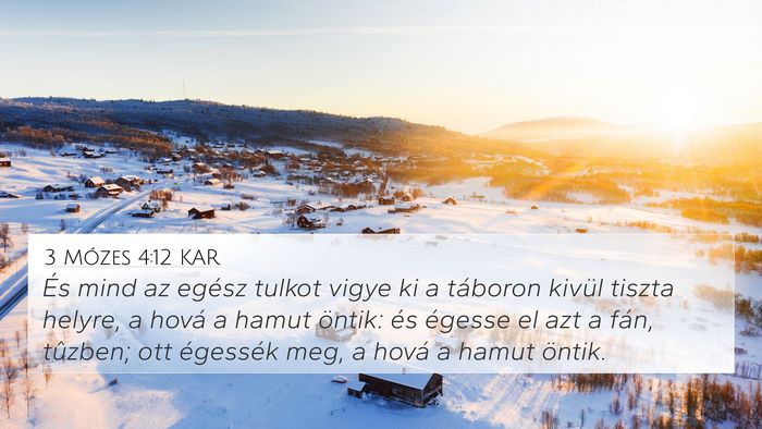 3 Mózes 4:12 KAR Bible Verse Image