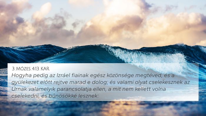 3 Mózes 4:13 KAR Bible Verse Image