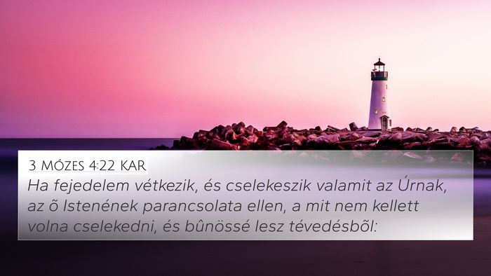 3 Mózes 4:22 KAR Bible Verse Image
