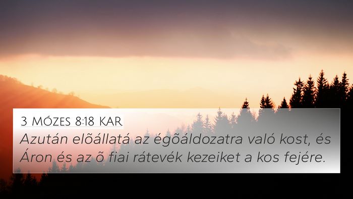 3 Mózes 8:18 KAR Bible Verse Image