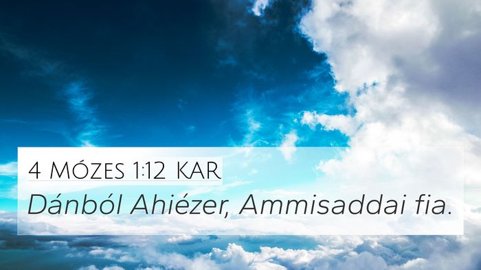 4 Mózes 1:12 KAR Bible Verse Image