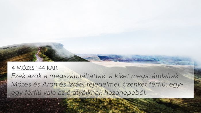 4 Mózes 1:44 KAR Bible Verse Image