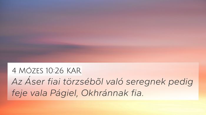 4 Mózes 10:26 KAR Bible Verse Image