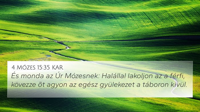 4 Mózes 15:35 KAR Bible Verse Image