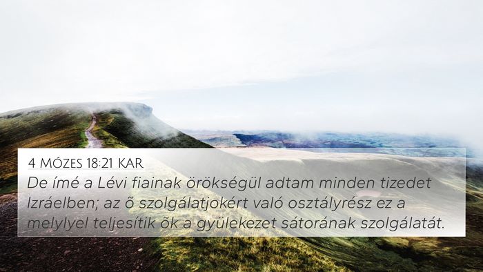 4 Mózes 18:21 KAR Bible Verse Image