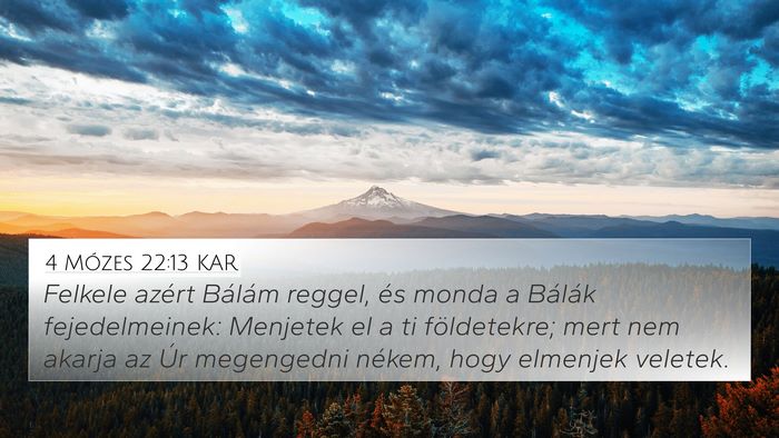 4 Mózes 22:13 KAR Bible Verse Image
