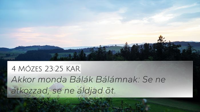 4 Mózes 23:25 KAR Bible Verse Image