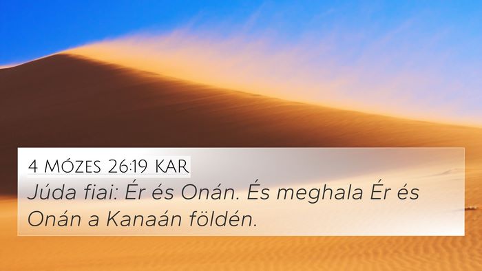 4 Mózes 26:19 KAR Bible Verse Image