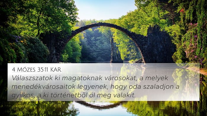 4 Mózes 35:11 KAR 4K Wallpaper - Válaszszatok ki magatoknak városokat, a melyek - 4K Wallpaper Bible Verse