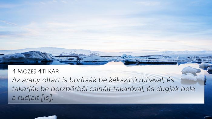 4 Mózes 4:11 KAR Bible Verse Image