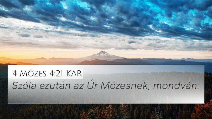 4 Mózes 4:21 KAR Bible Verse Image