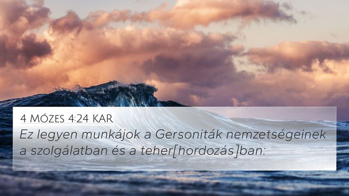 4 Mózes 4:24 KAR Bible Verse Image