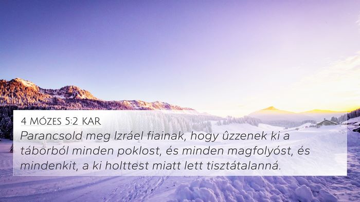 4 Mózes 5:2 KAR Bible Verse Image