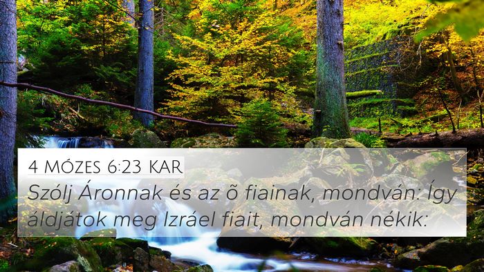 4 Mózes 6:23 KAR Bible Verse Image