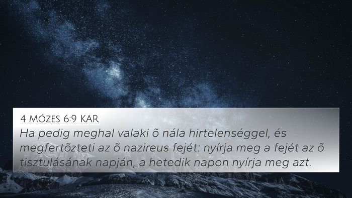 4 Mózes 6:9 KAR Bible Verse Image