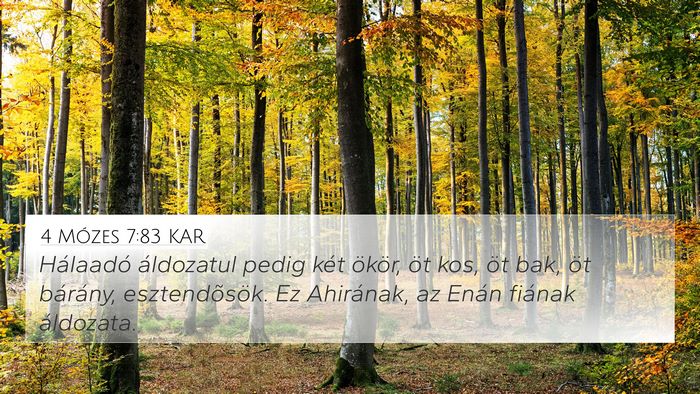 4 Mózes 7:83 KAR Bible Verse Image