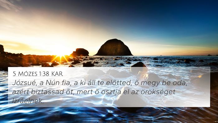 5 Mózes 1:38 KAR Bible Verse Image