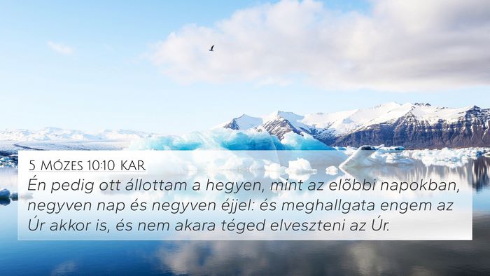 5 Mózes 10:10 KAR Bible Verse Image