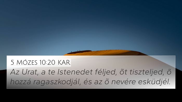 5 Mózes 10:20 KAR Bible Verse Image