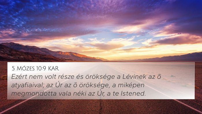 5 Mózes 10:9 KAR Bible Verse Image