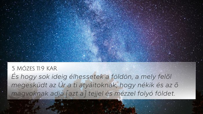 5 Mózes 11:9 KAR Bible Verse Image