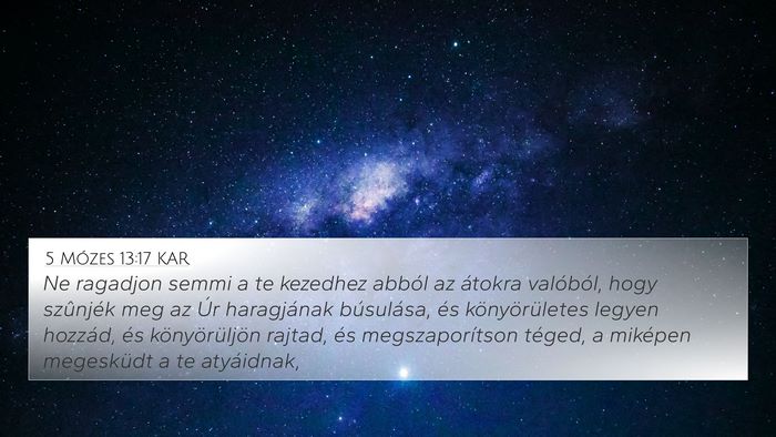 5 Mózes 13:17 KAR Bible Verse Image