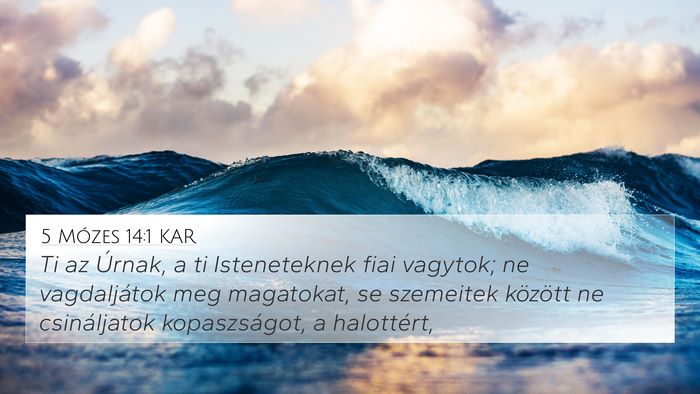 5 Mózes 14:1 KAR Bible Verse Image