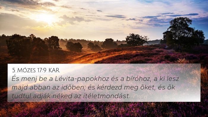 5 Mózes 17:9 KAR Bible Verse Image