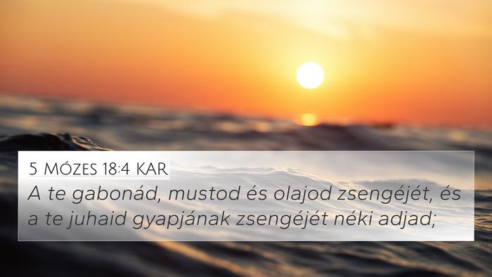 5 Mózes 18:4 KAR Bible Verse Image