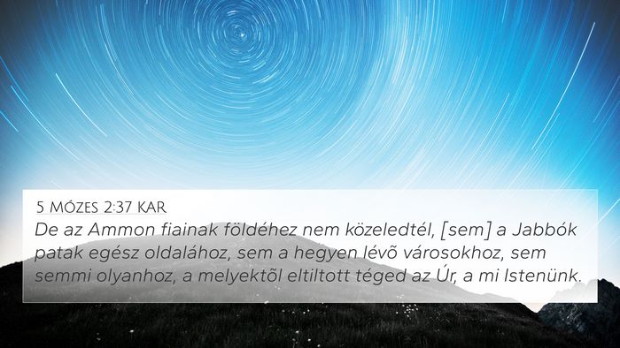 5 Mózes 2:37 KAR Bible Verse Image
