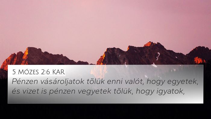 5 Mózes 2:6 KAR Bible Verse Image