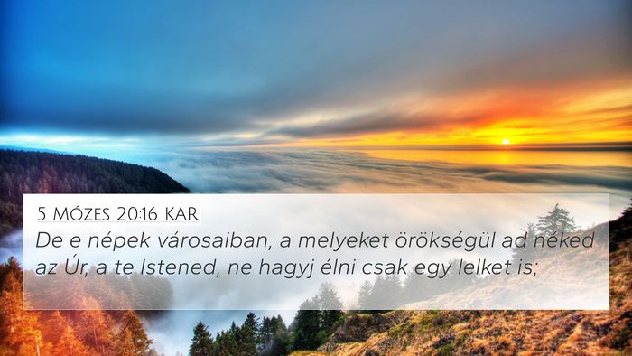 5 Mózes 20:16 KAR Bible Verse Image