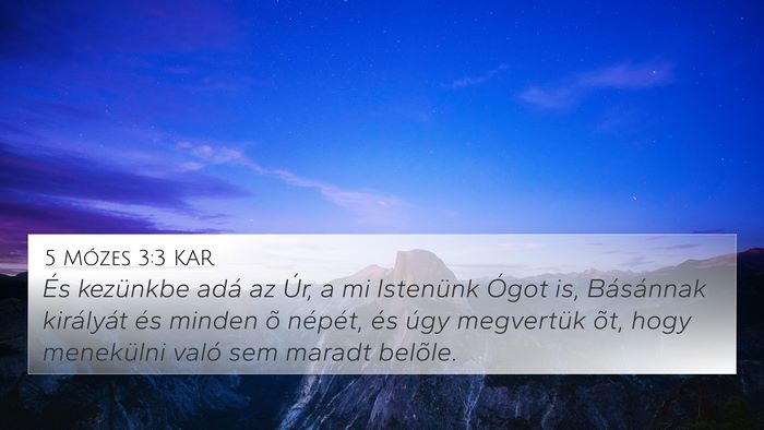 5 Mózes 3:3 KAR Bible Verse Image