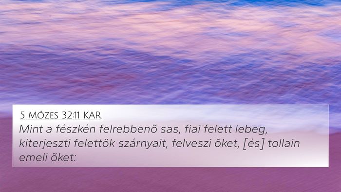 5 Mózes 32:11 KAR Bible Verse Image