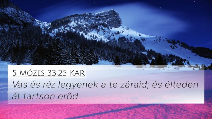 5 Mózes 33:25 KAR Bible Verse Image